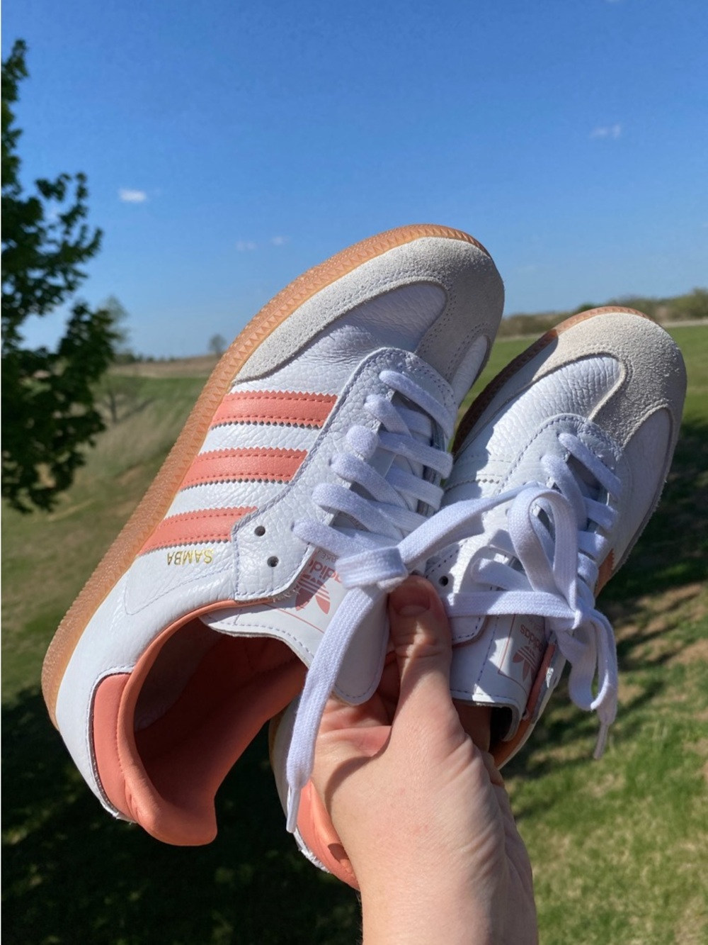 Adidas Samba OG White & Wonder Clay - Picture 2 of 7